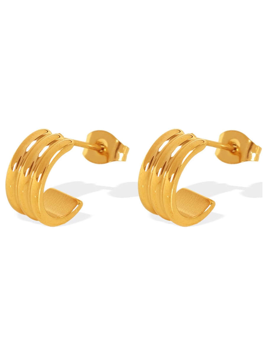 Heidi C Shape Earrings