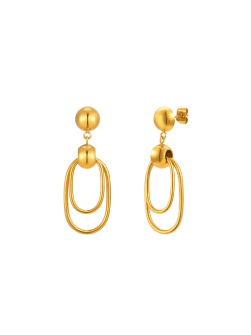 Aurora Dual Loop Drop Earrings
