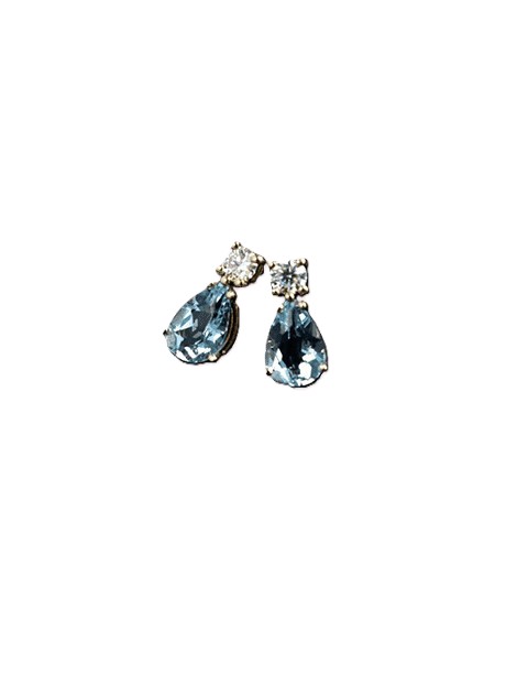 Empress Blue Waterdrop Earrings