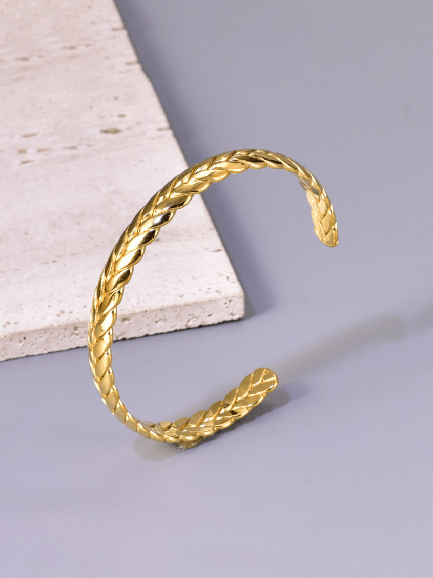 Mira Braided Cuff Bangle