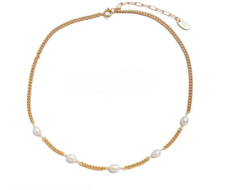 Ivory Golden Gleam Chain Necklace