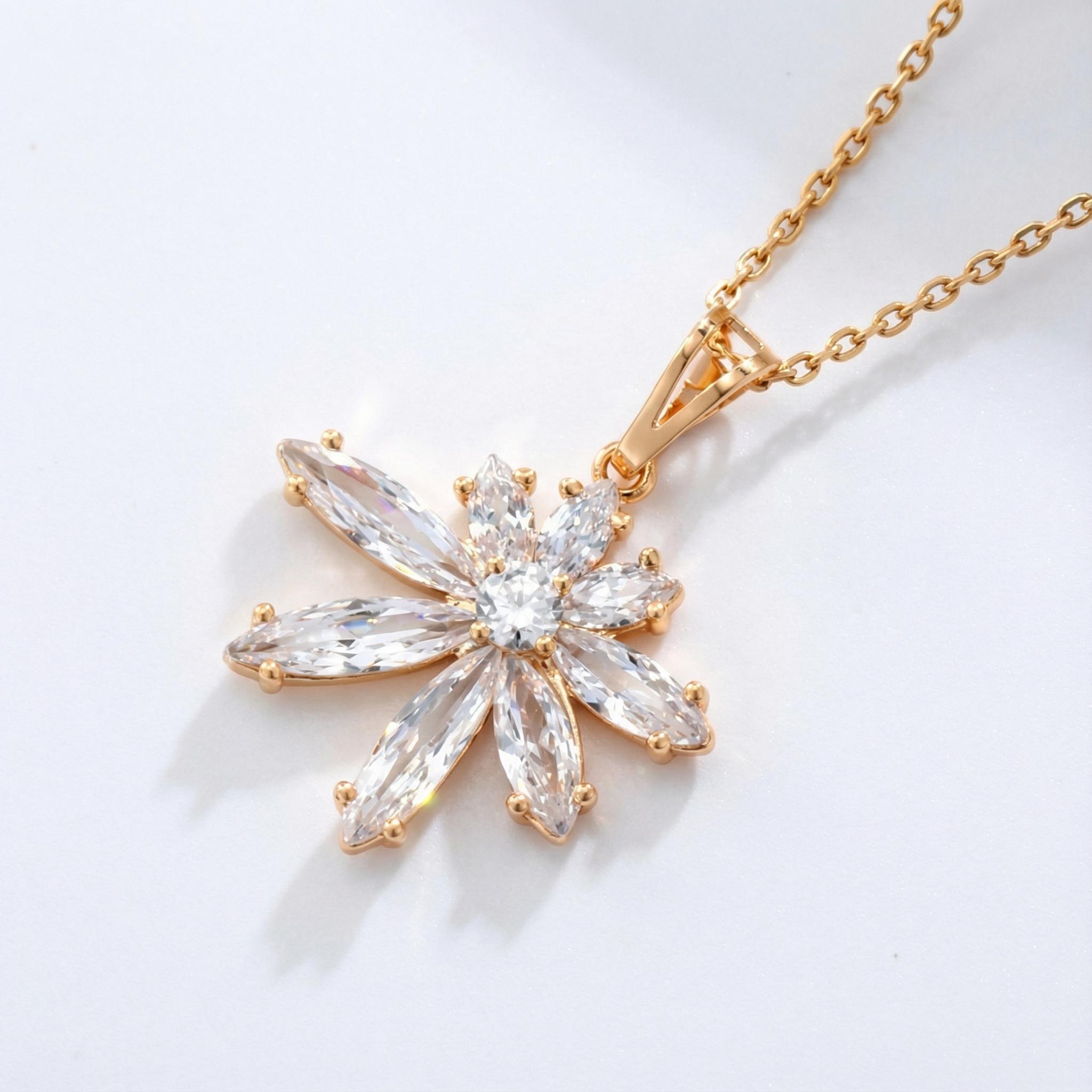 Riva Crystal Blossom Necklace