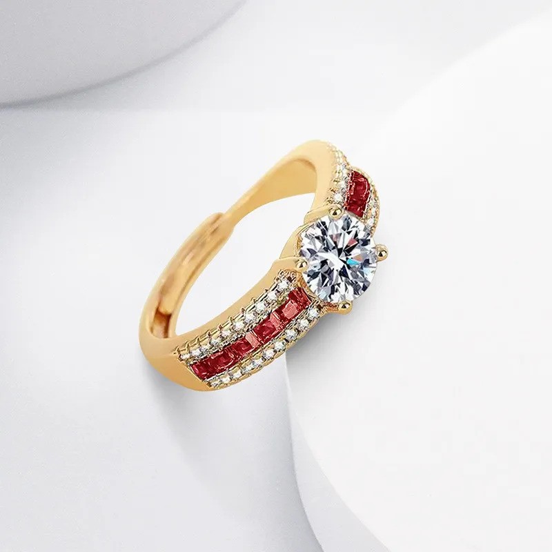 Scarlet Elegance Ring